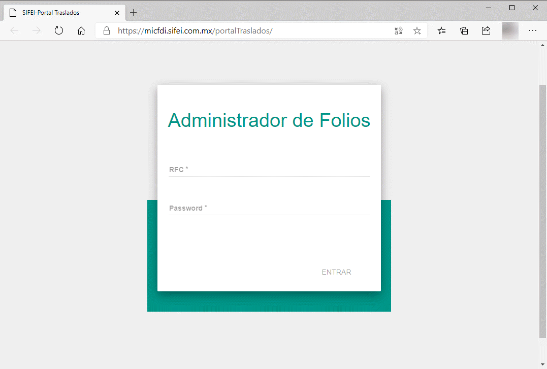 CFDI Web - Administrador de Folios